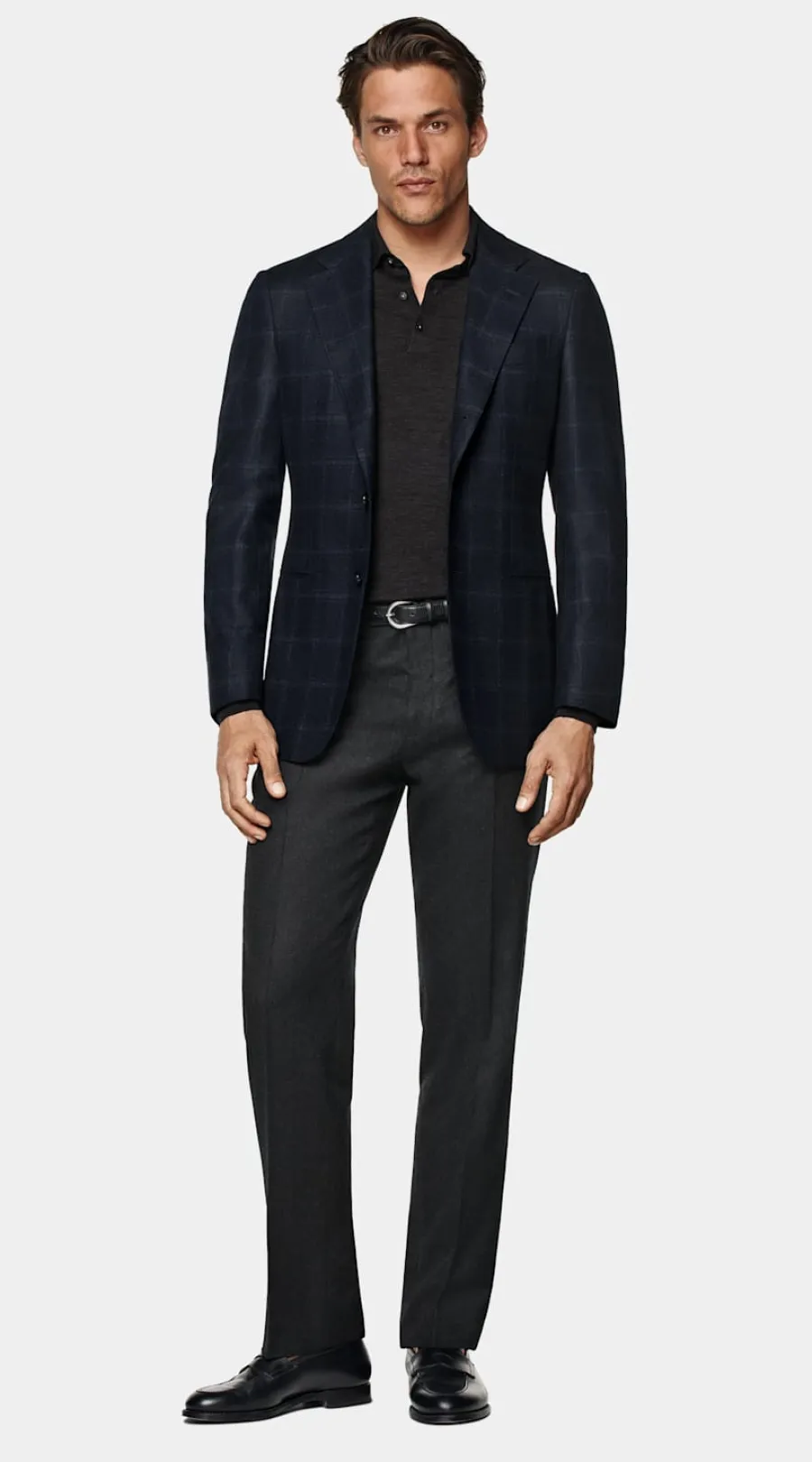 Suitsupply Blazer Havana coupe Tailored bleu marine à carreaux Online