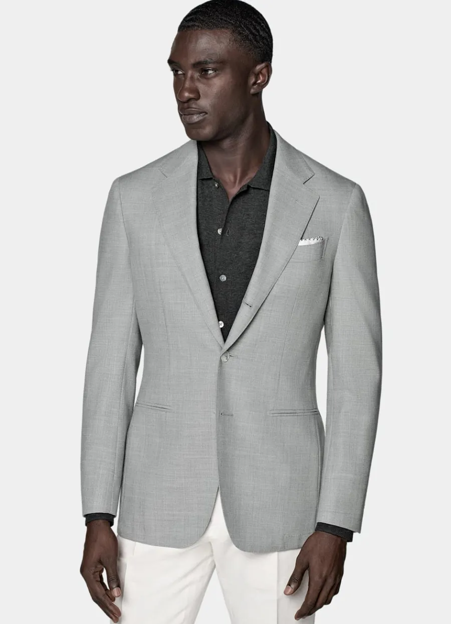 Suitsupply Blazer Havana coupe Tailored gris clair Light Grey Online