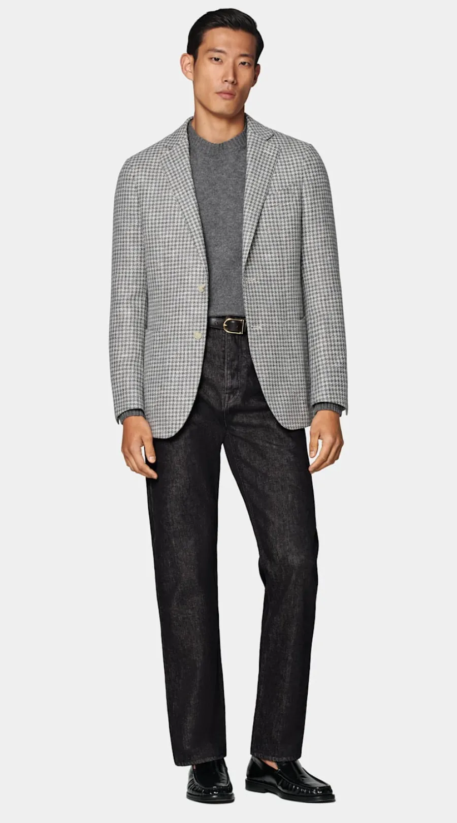 Suitsupply Blazer Havana coupe Tailored gris foncé pied-de-poule Fashion