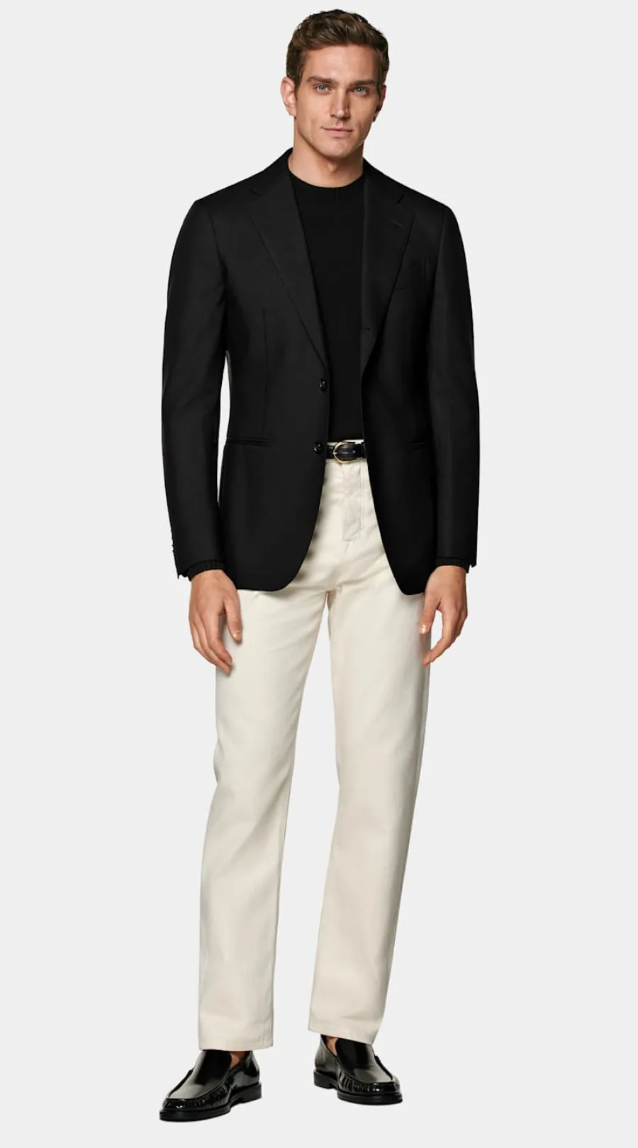 Suitsupply Blazer Havana coupe Tailored noir Black Fashion