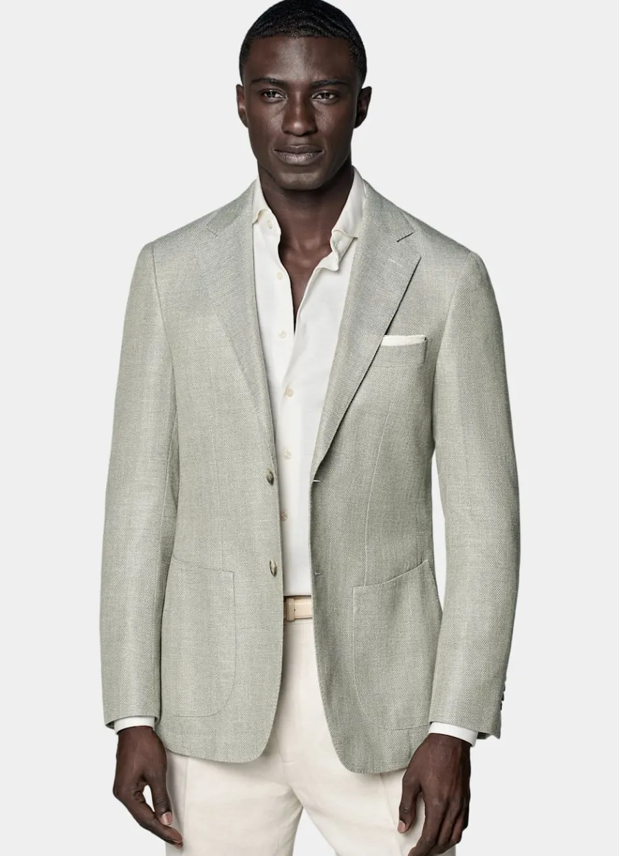 Suitsupply Blazer Havana coupe Tailored vert clair Best Sale