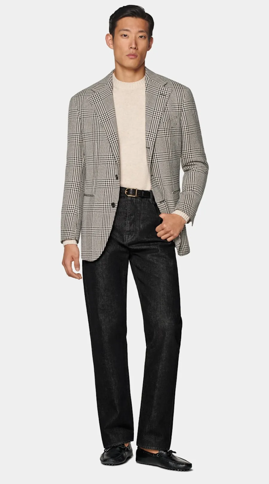 Suitsupply Blazer Roma coupe Relaxed noir à carreaux Black Best Sale