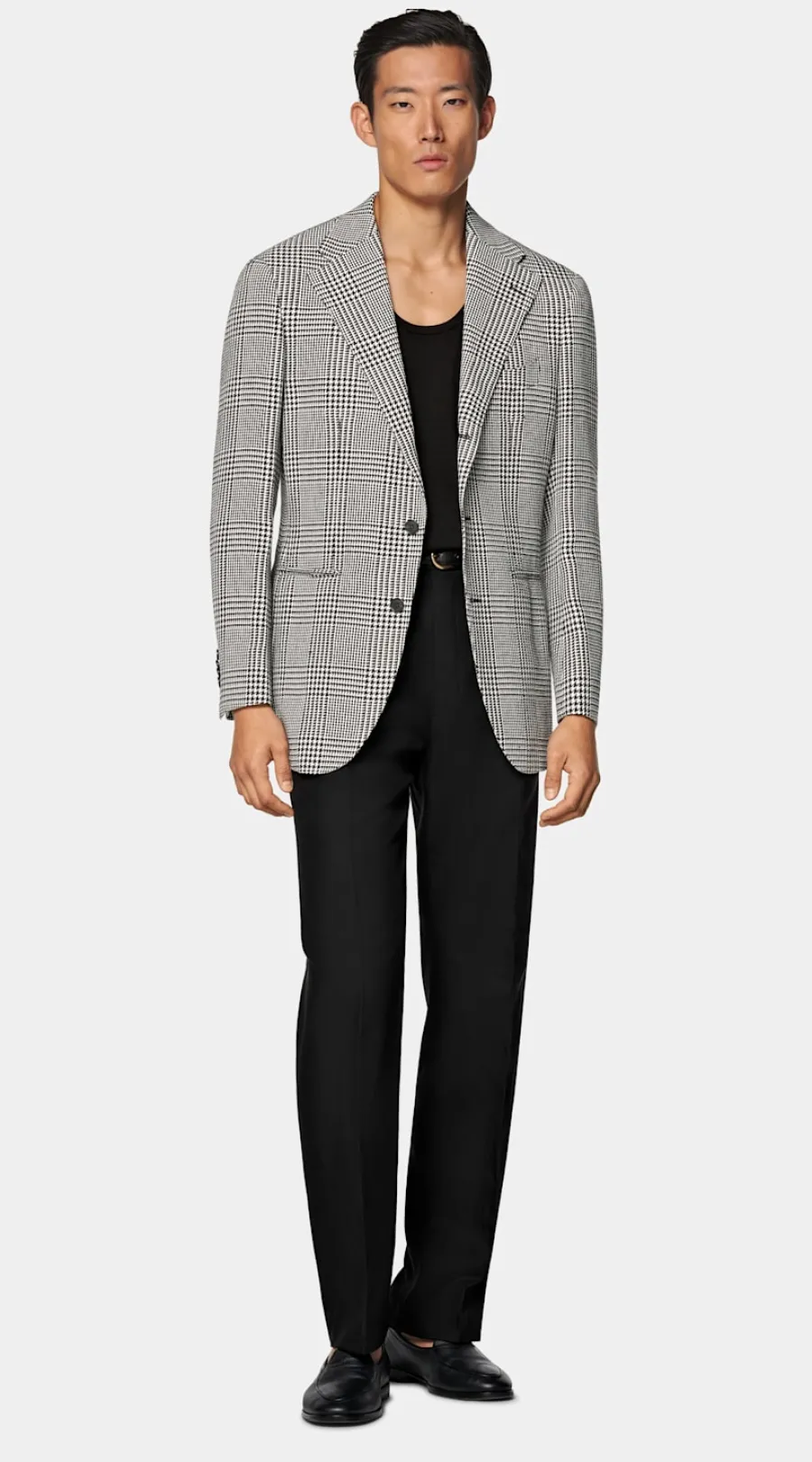 Suitsupply Blazer Roma coupe Relaxed noir à carreaux Black Hot