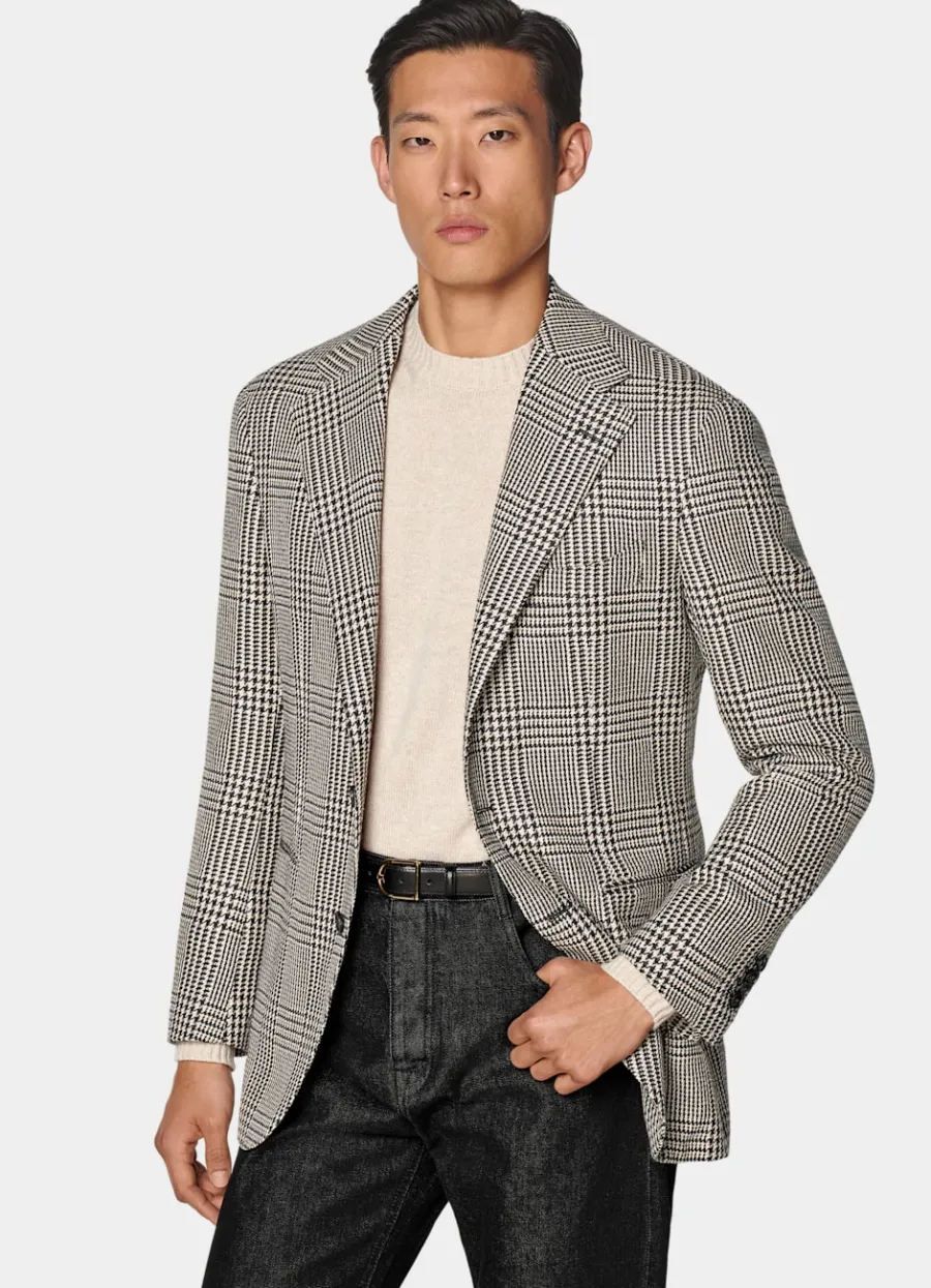 Suitsupply Blazer Roma coupe Relaxed noir à carreaux Black Best Sale