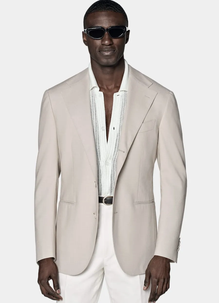 Suitsupply Blazer Roma coupe Relaxed taupe clair Light Taupe Clearance