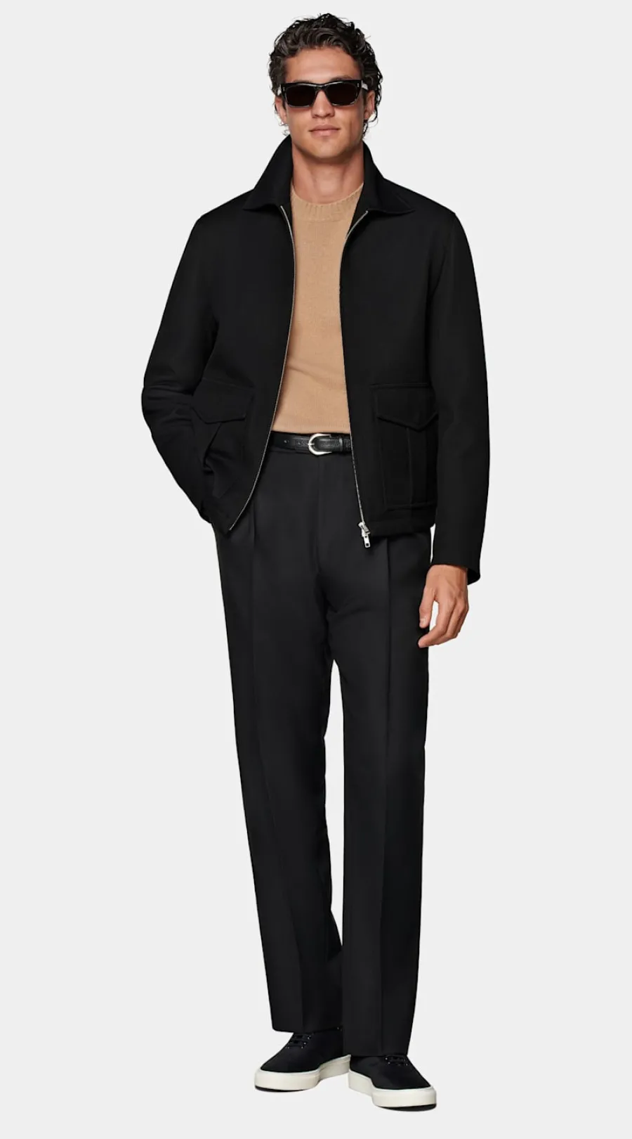 Suitsupply Bomber noir Discount