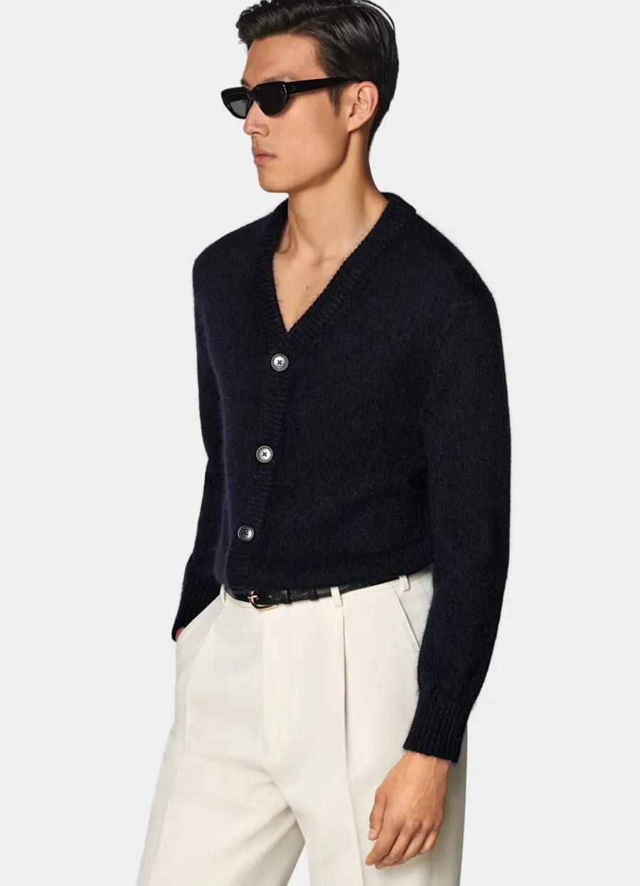 Suitsupply Cardigan bleu marine Navy Best Sale