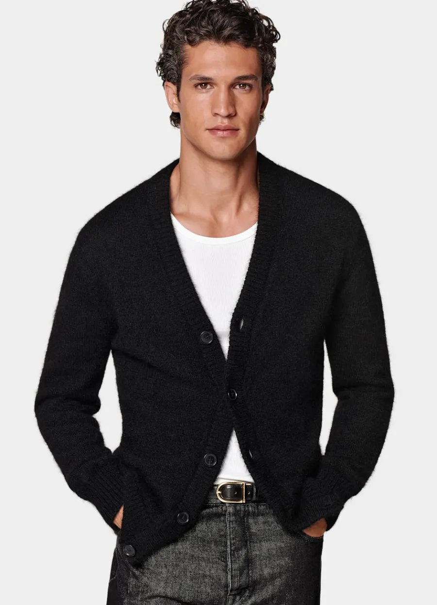 Suitsupply Cardigan noir Black Fashion