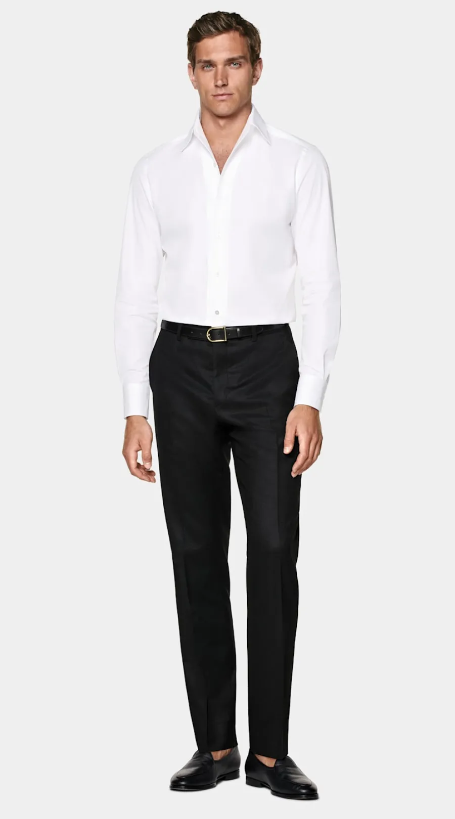 Suitsupply Chemise coupe Tailored à col classique d'une seule pièce blanche White Online