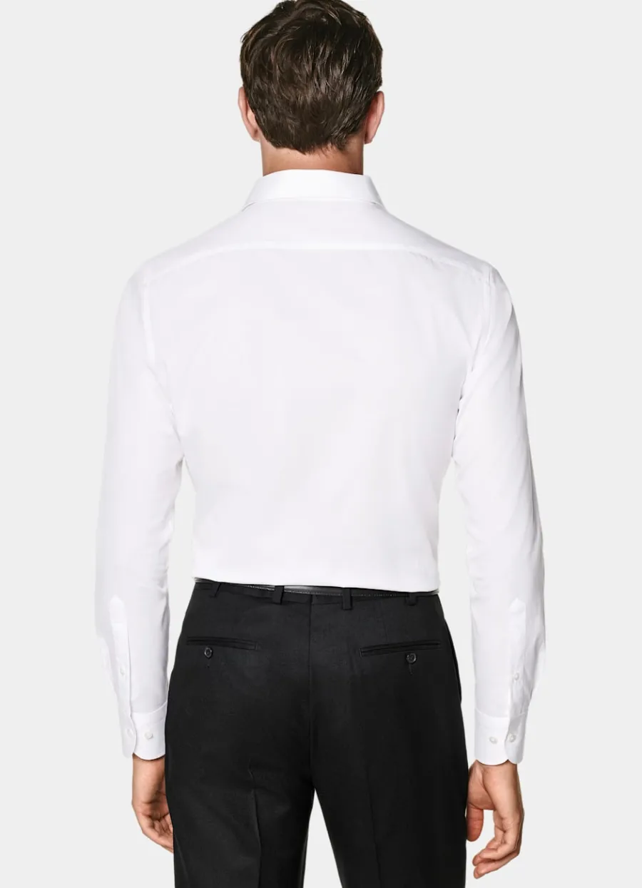 Suitsupply Chemise coupe Tailored à col classique d'une seule pièce blanche White Online