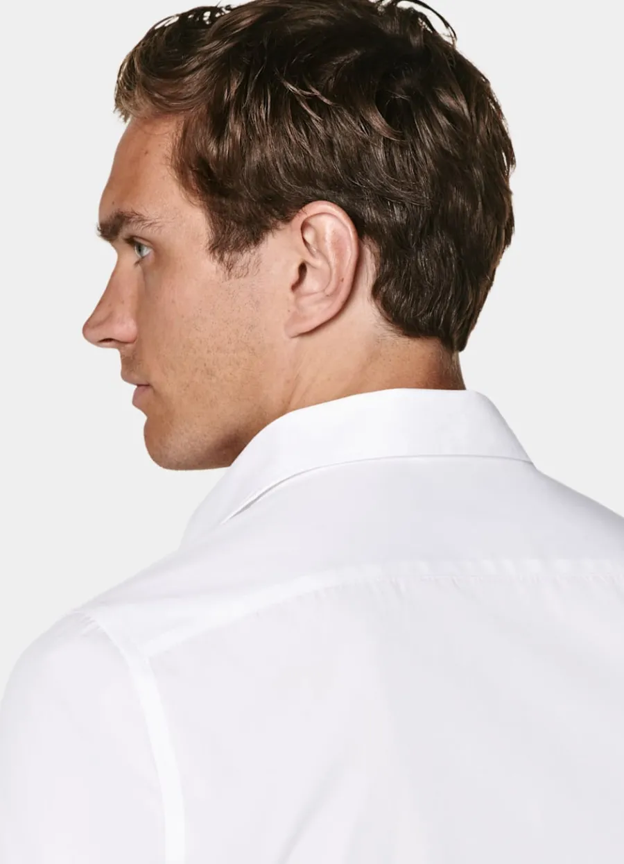 Suitsupply Chemise coupe Tailored à col classique d'une seule pièce blanche White Online