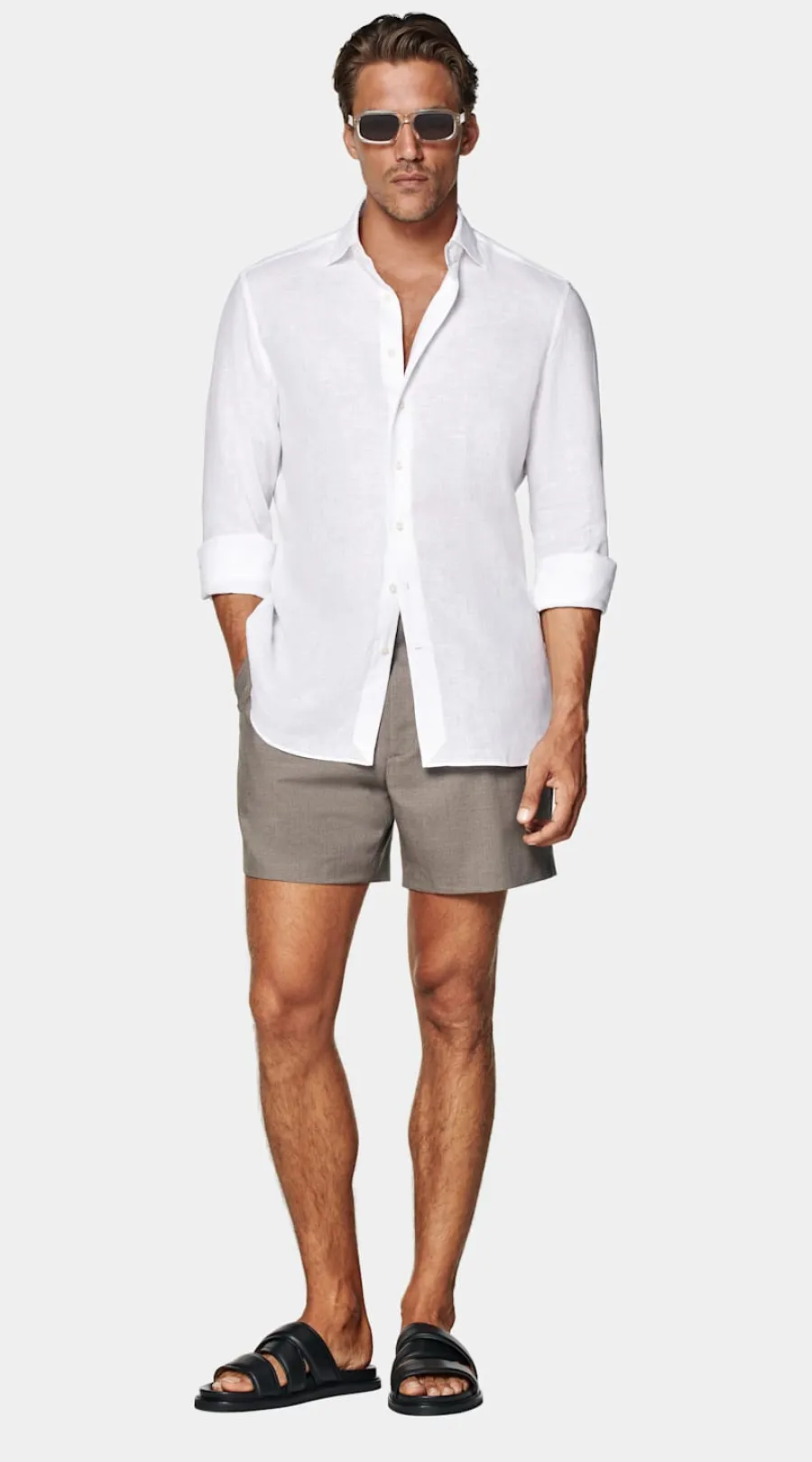 Suitsupply Chemise coupe tailored blanche White Best Sale