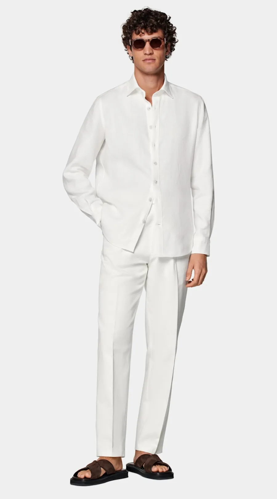 Suitsupply Chemise coupe tailored blanche White Shop