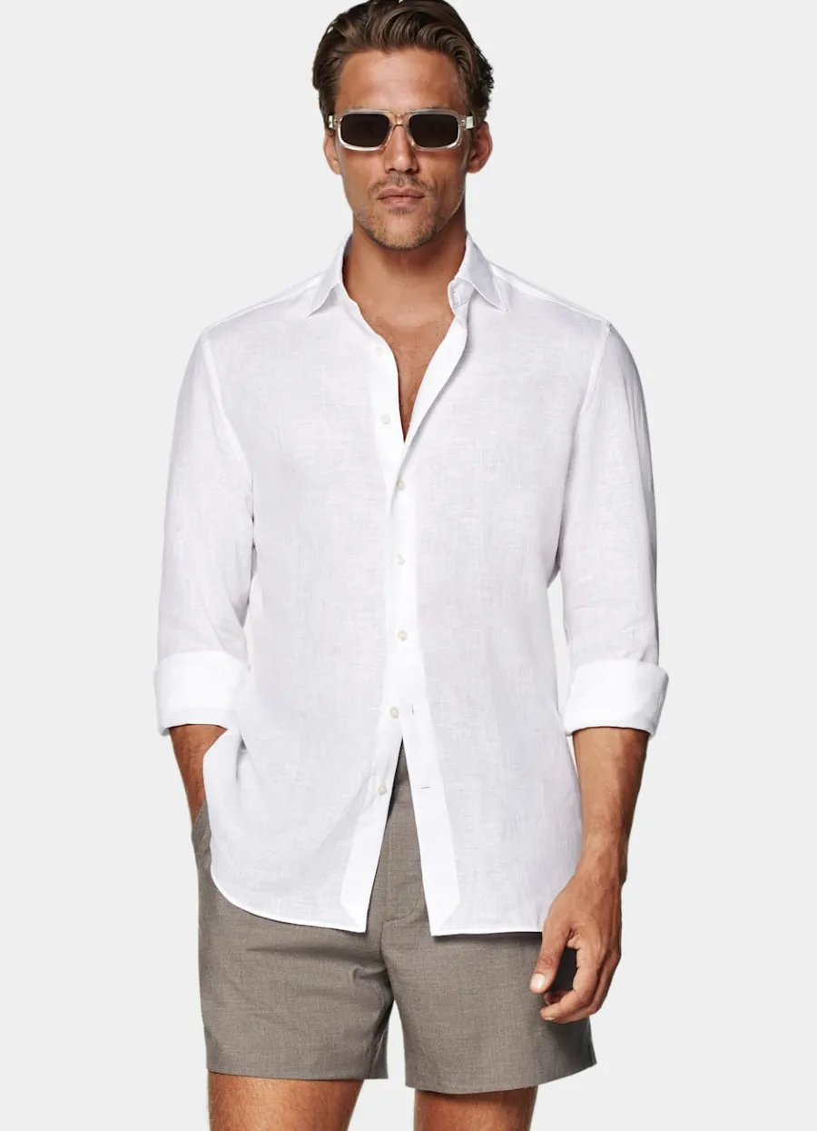 Suitsupply Chemise coupe tailored blanche White Best Sale