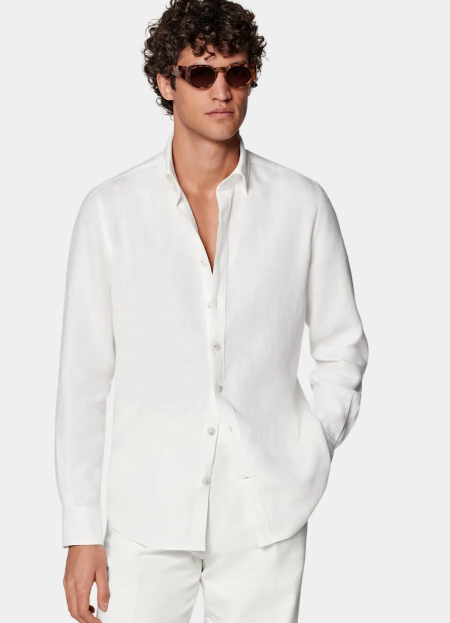 Suitsupply Chemise coupe tailored blanche White Shop