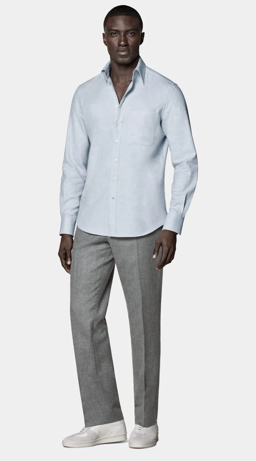 Suitsupply Chemise coupe tailored bleu clair Online