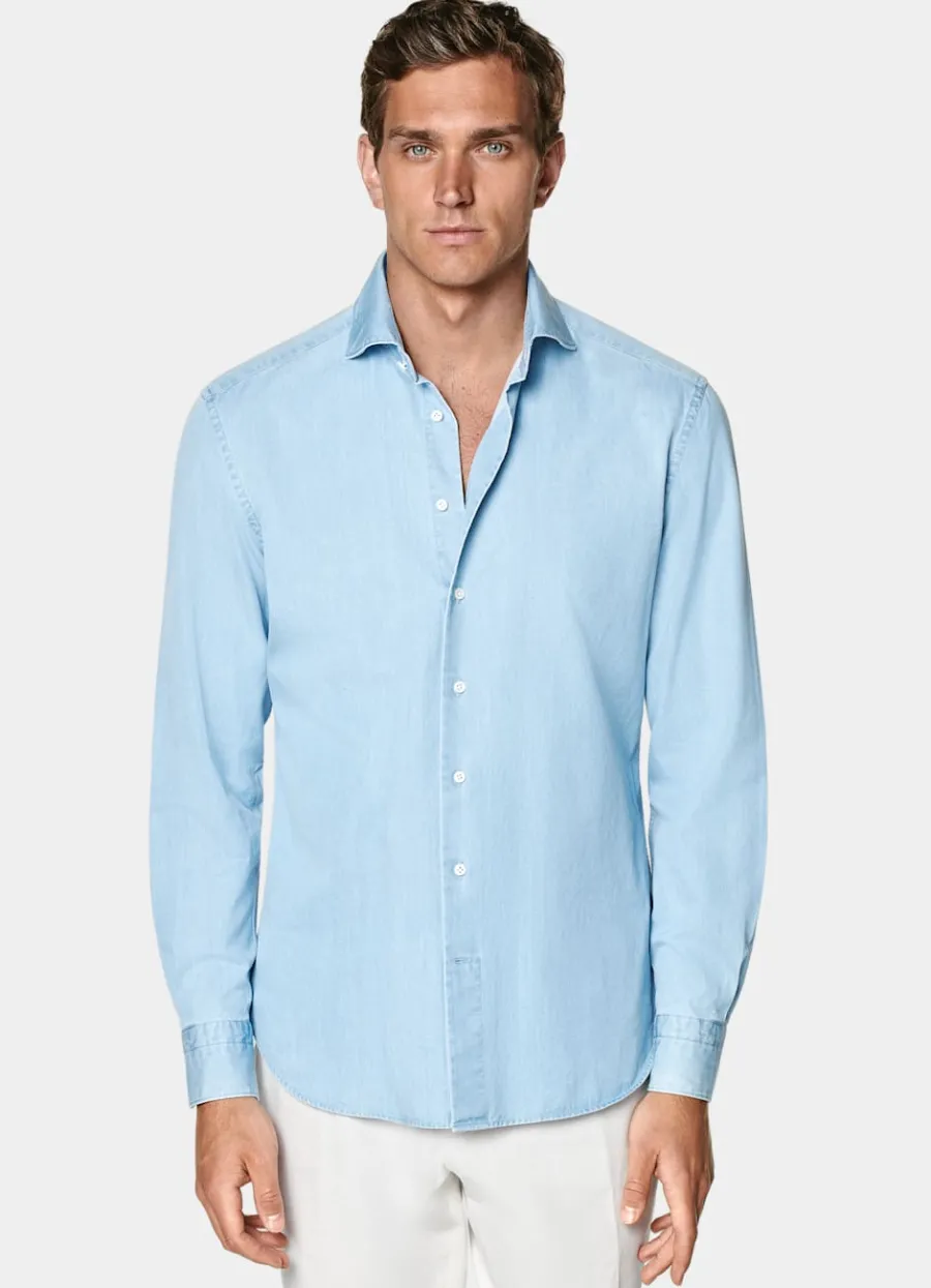 Suitsupply Chemise coupe tailored bleu clair Fashion