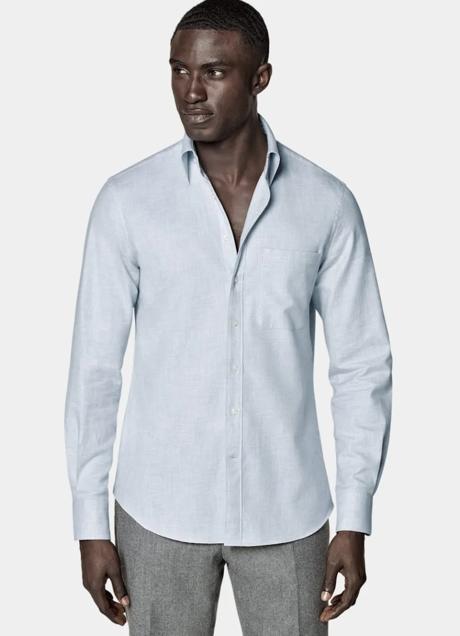 Suitsupply Chemise coupe tailored bleu clair Online