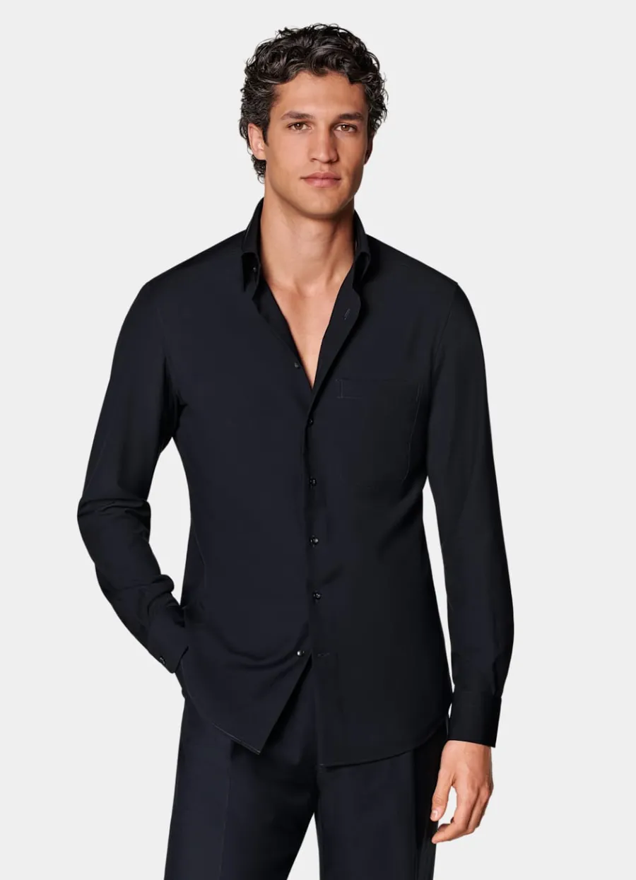 Suitsupply Chemise coupe Tailored bleu marine Navy Sale