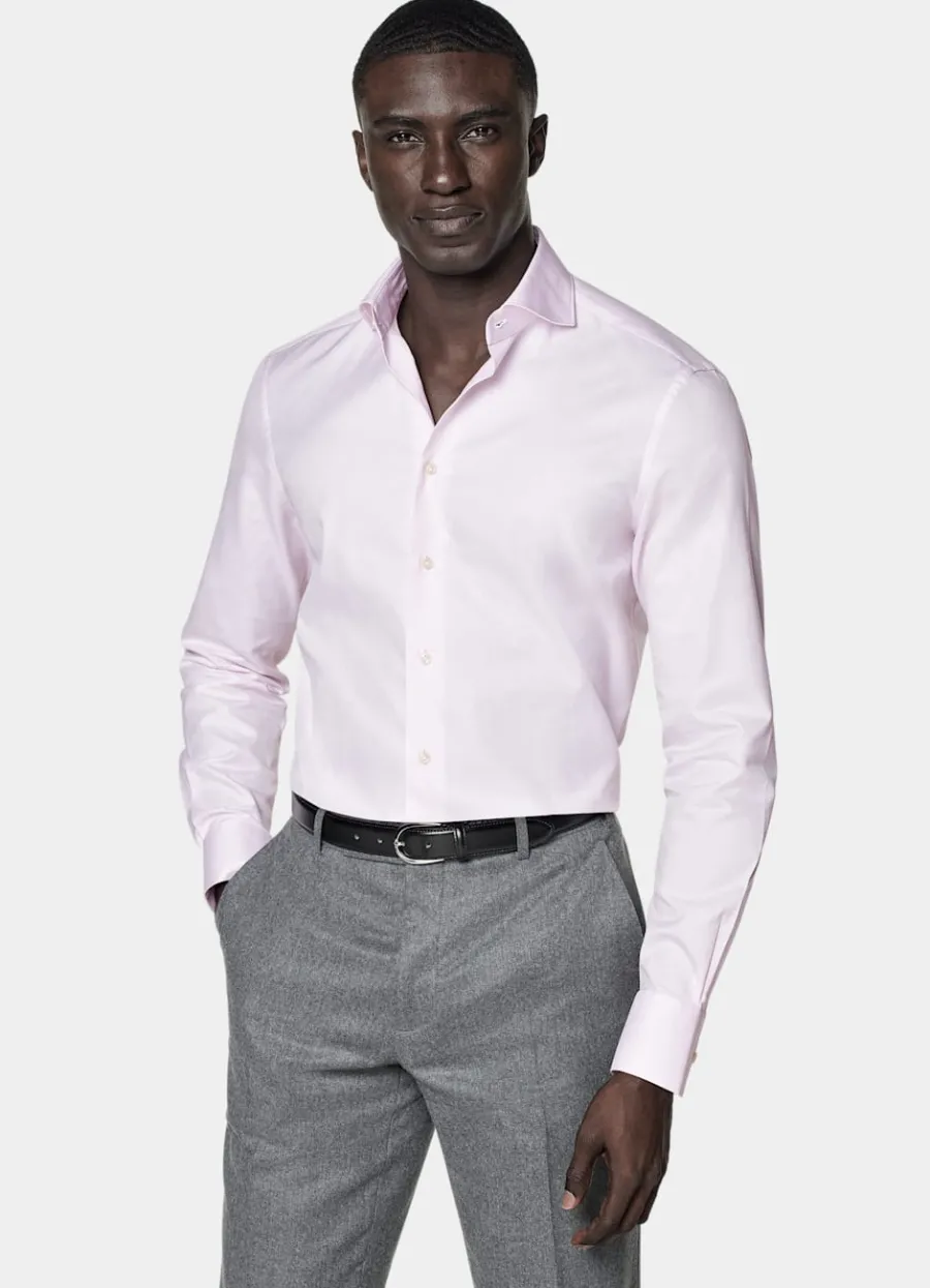 Suitsupply Chemise coupe Tailored en oxford royal rose Pink Clearance