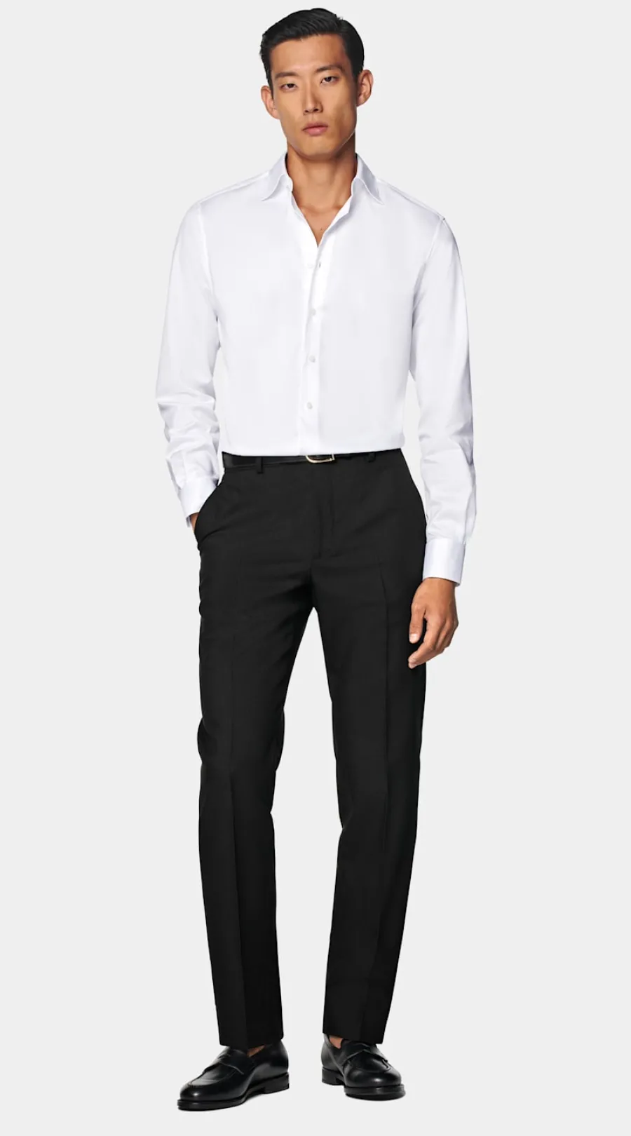 Suitsupply Chemise coupe Tailored en twill blanche White Sale