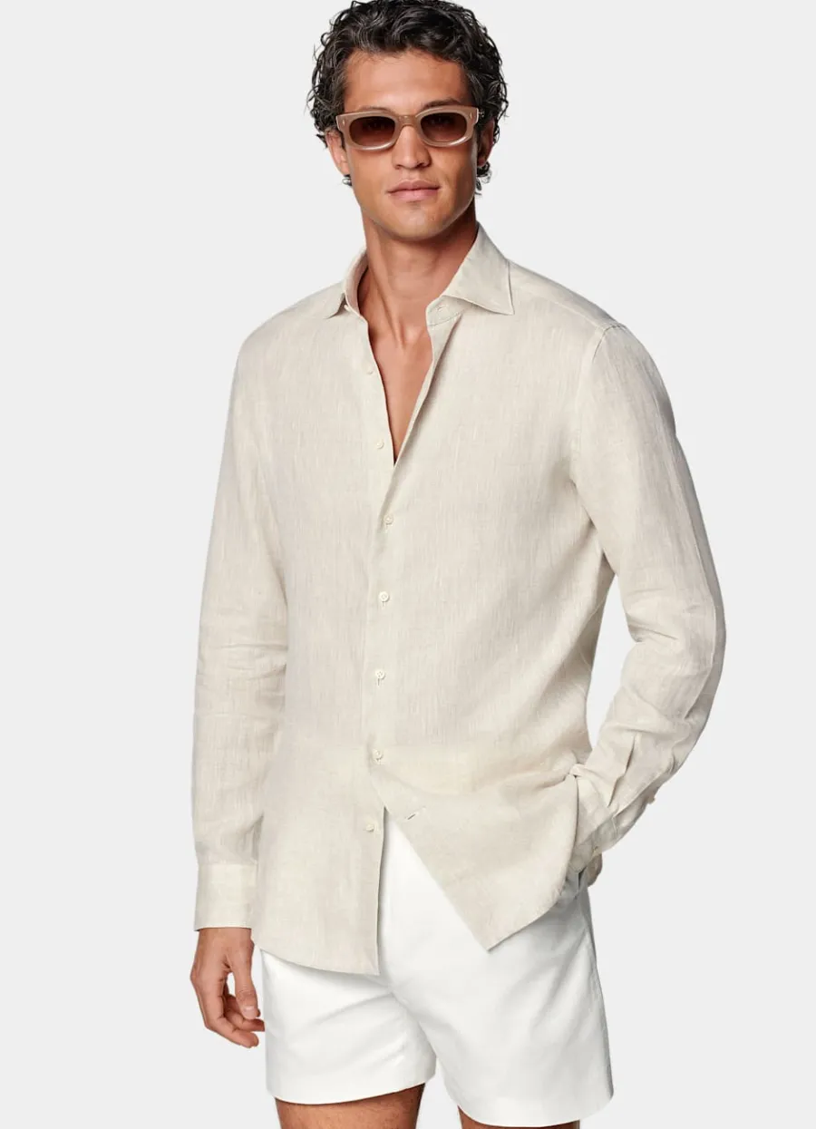 Suitsupply Chemise coupe Tailored sable Sand Cheap