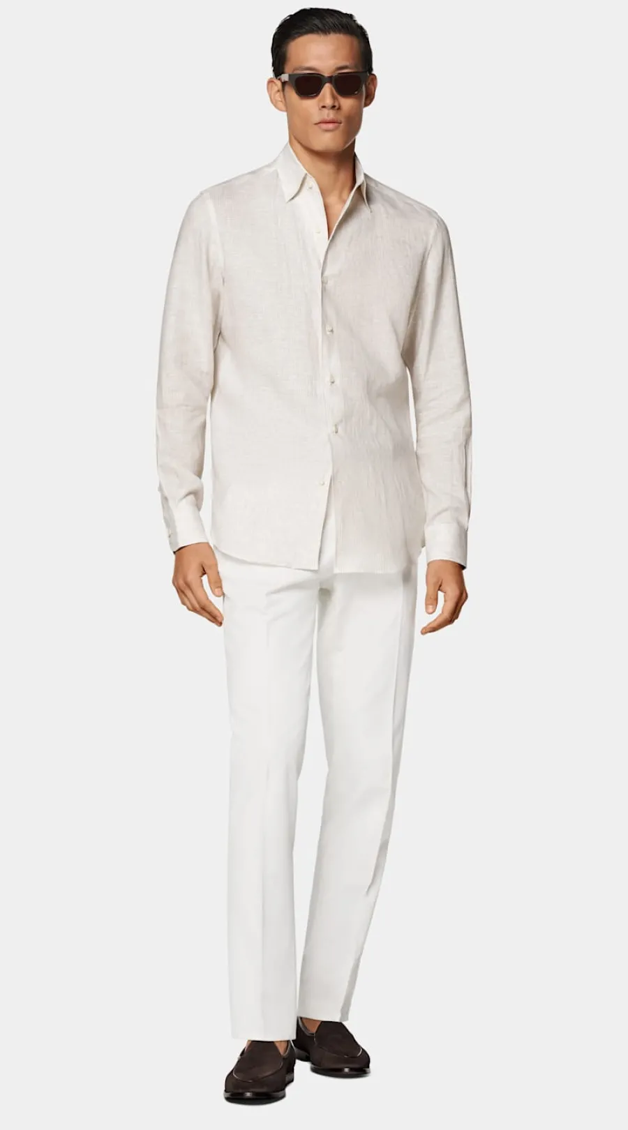 Suitsupply Chemise coupe Tailored sable à rayures Flash Sale