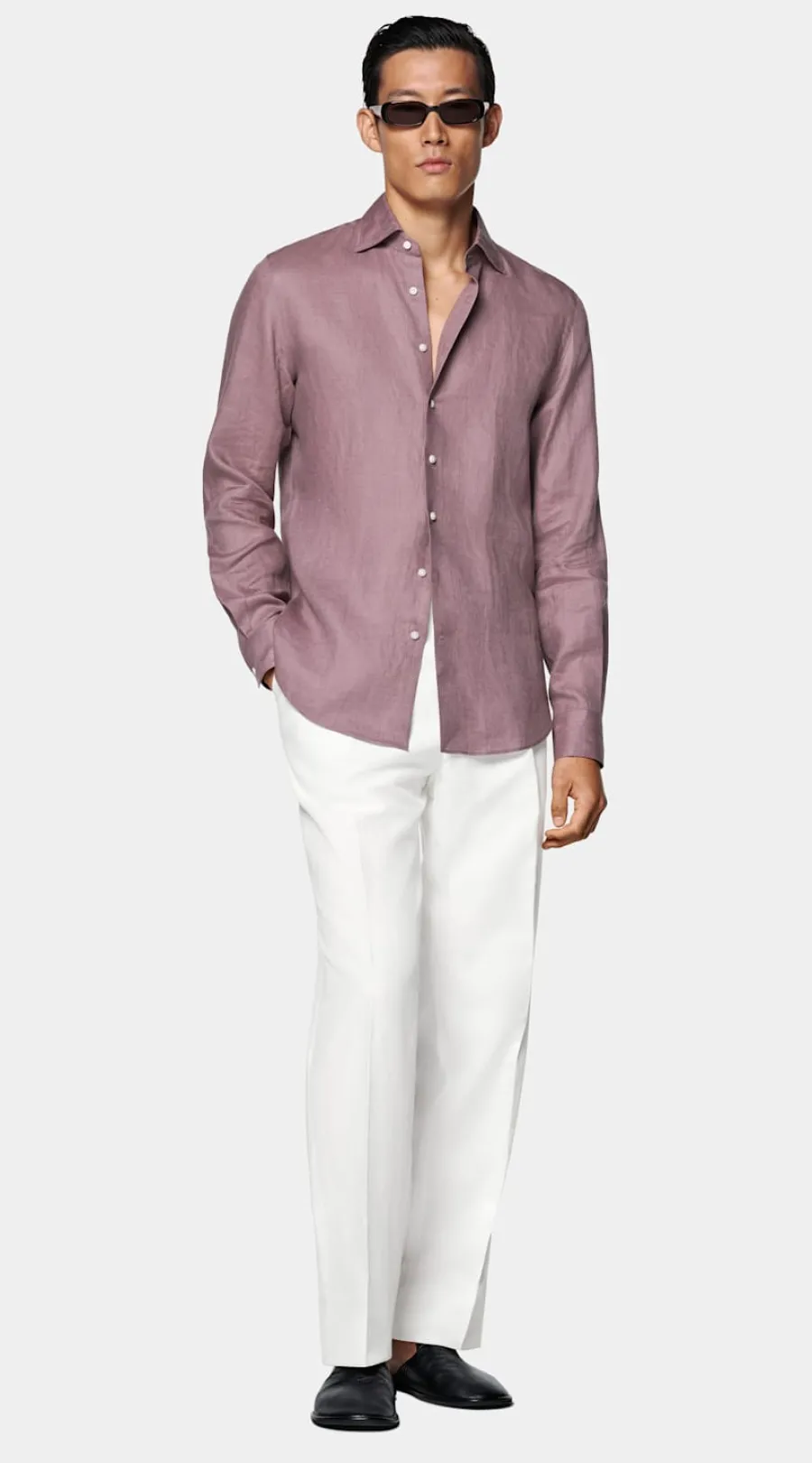 Suitsupply Chemise coupe tailored violette Hot