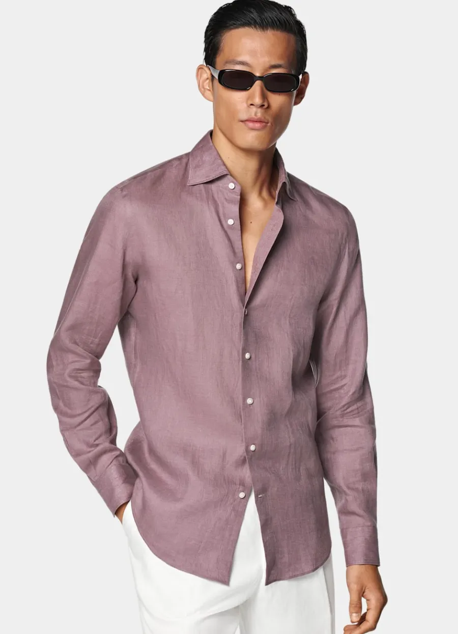 Suitsupply Chemise coupe tailored violette Hot