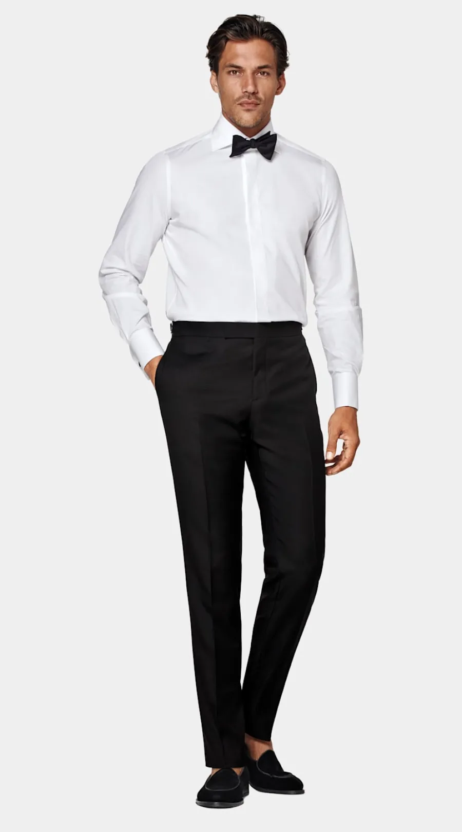 Suitsupply Chemise de smoking ajustée en twill blanche Best