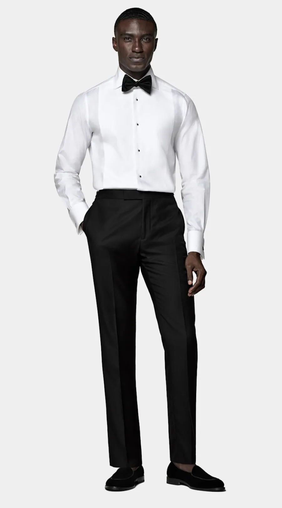 Suitsupply Chemise de smoking en piqué coupe ajustée blanche Best Sale