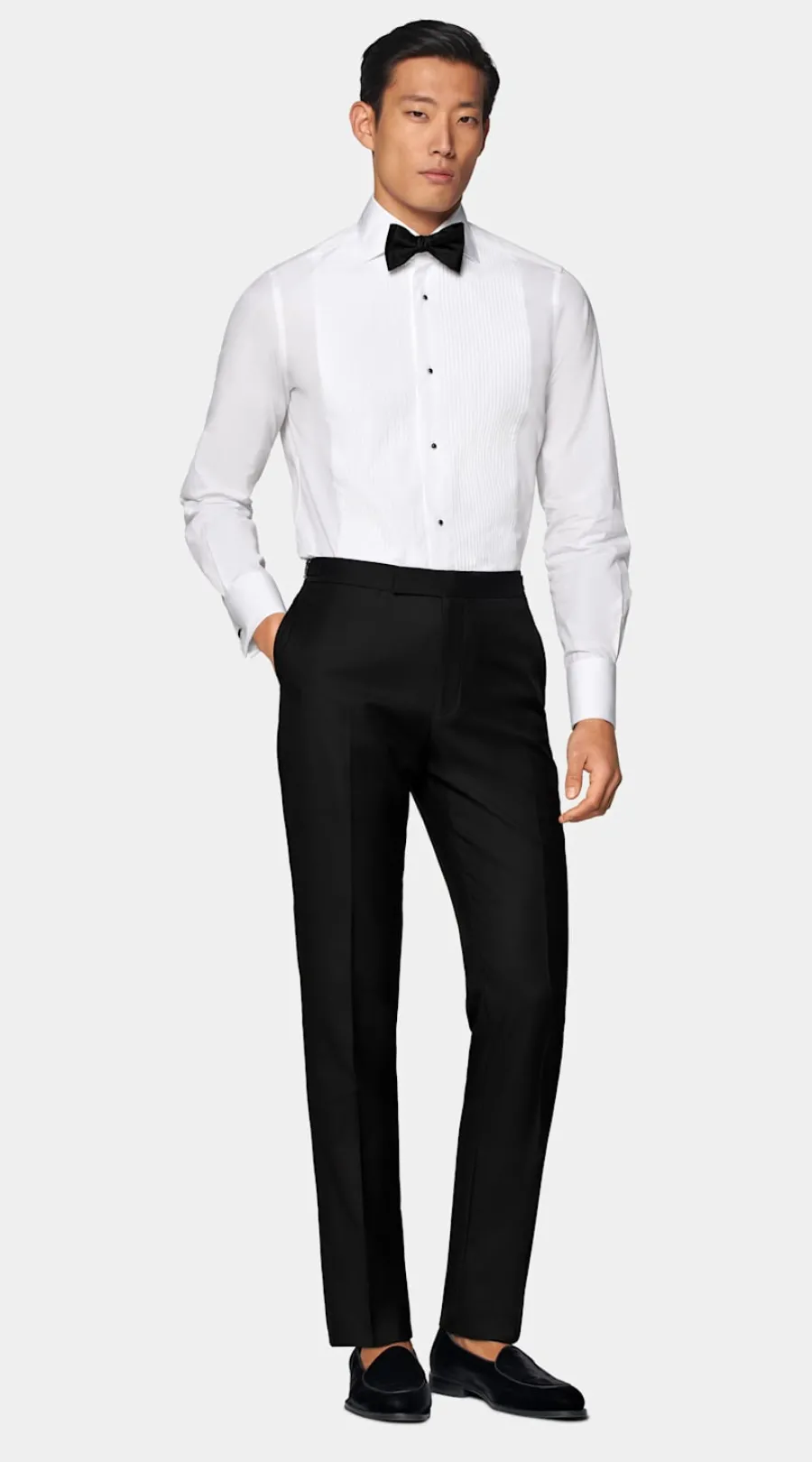 Suitsupply Chemise de smoking plissée coupe ajustée blanche Shop