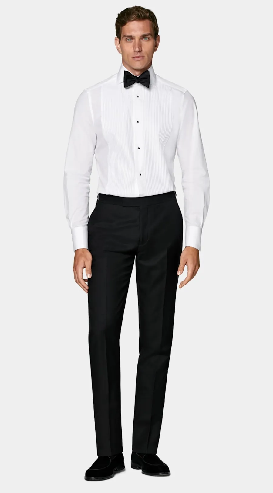 Suitsupply Chemise de smoking plissée coupe Tailored blanche Sale