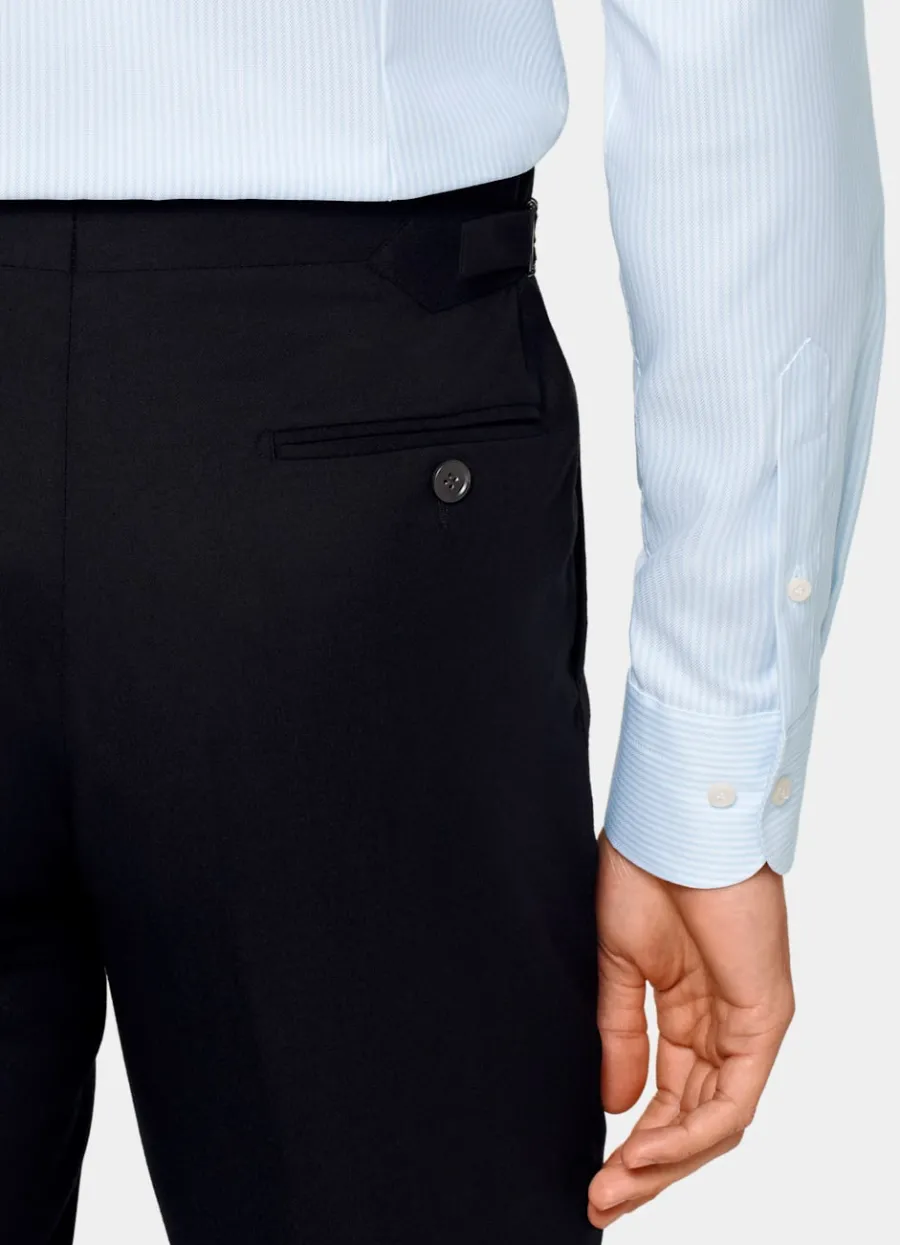 Suitsupply Chemise en oxford coupe très ajustée bleu clair à rayures Best Sale