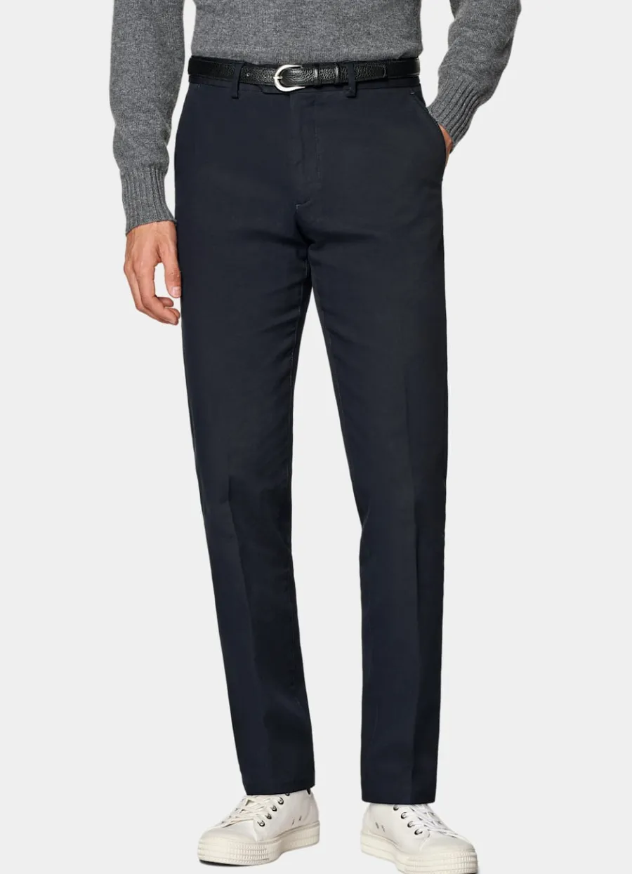 Suitsupply Chino Slim Leg Straight bleu marine Navy Store