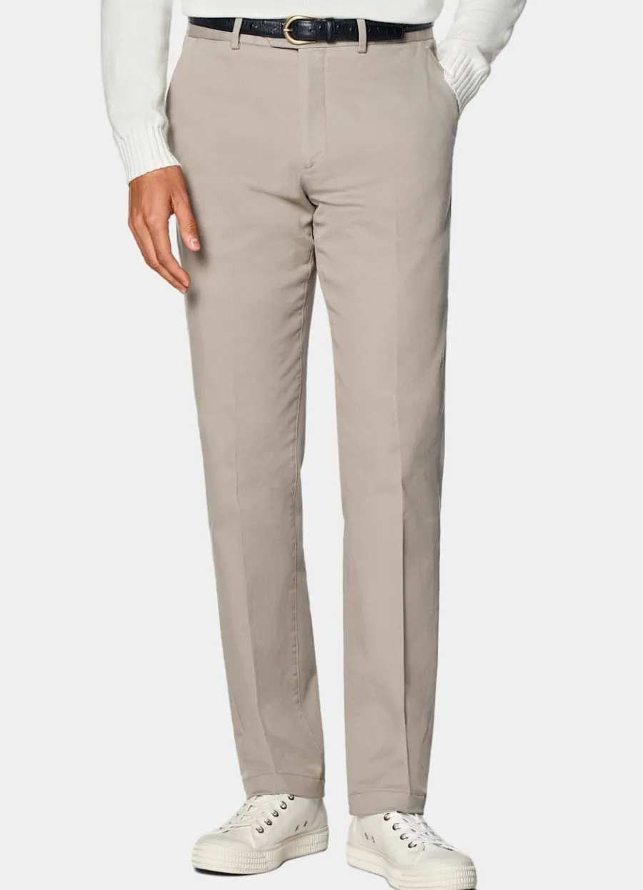 Suitsupply Chino Slim Leg Straight Taupe Outlet