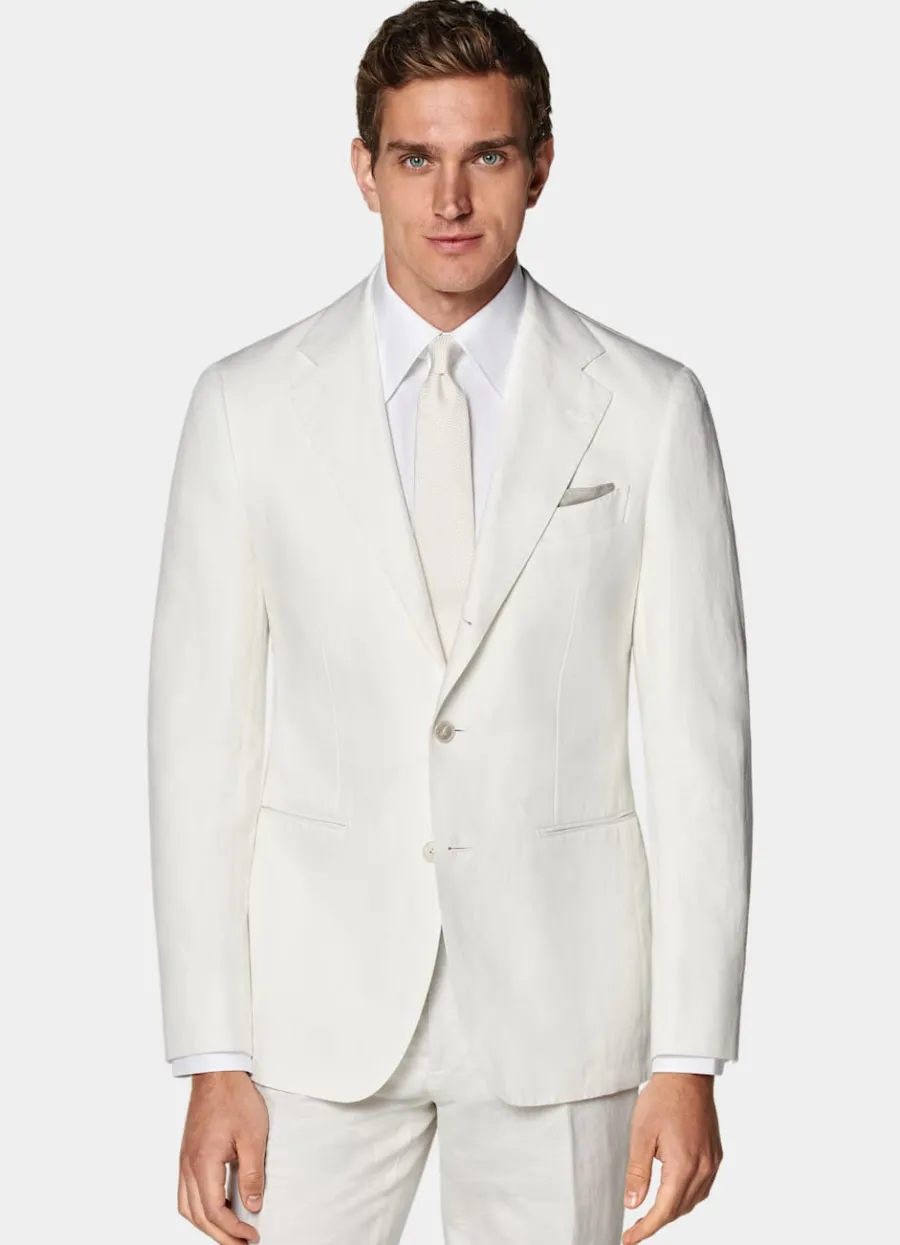 Suitsupply Costume Havana coupe Tailored blanc cassé Flash Sale