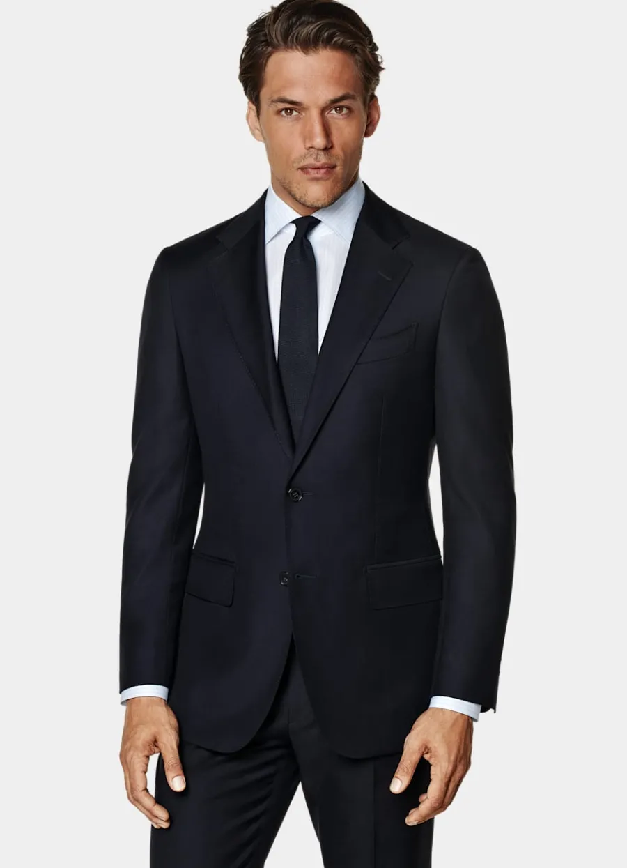 Suitsupply Costume Havana coupe Tailored bleu marine Navy Cheap