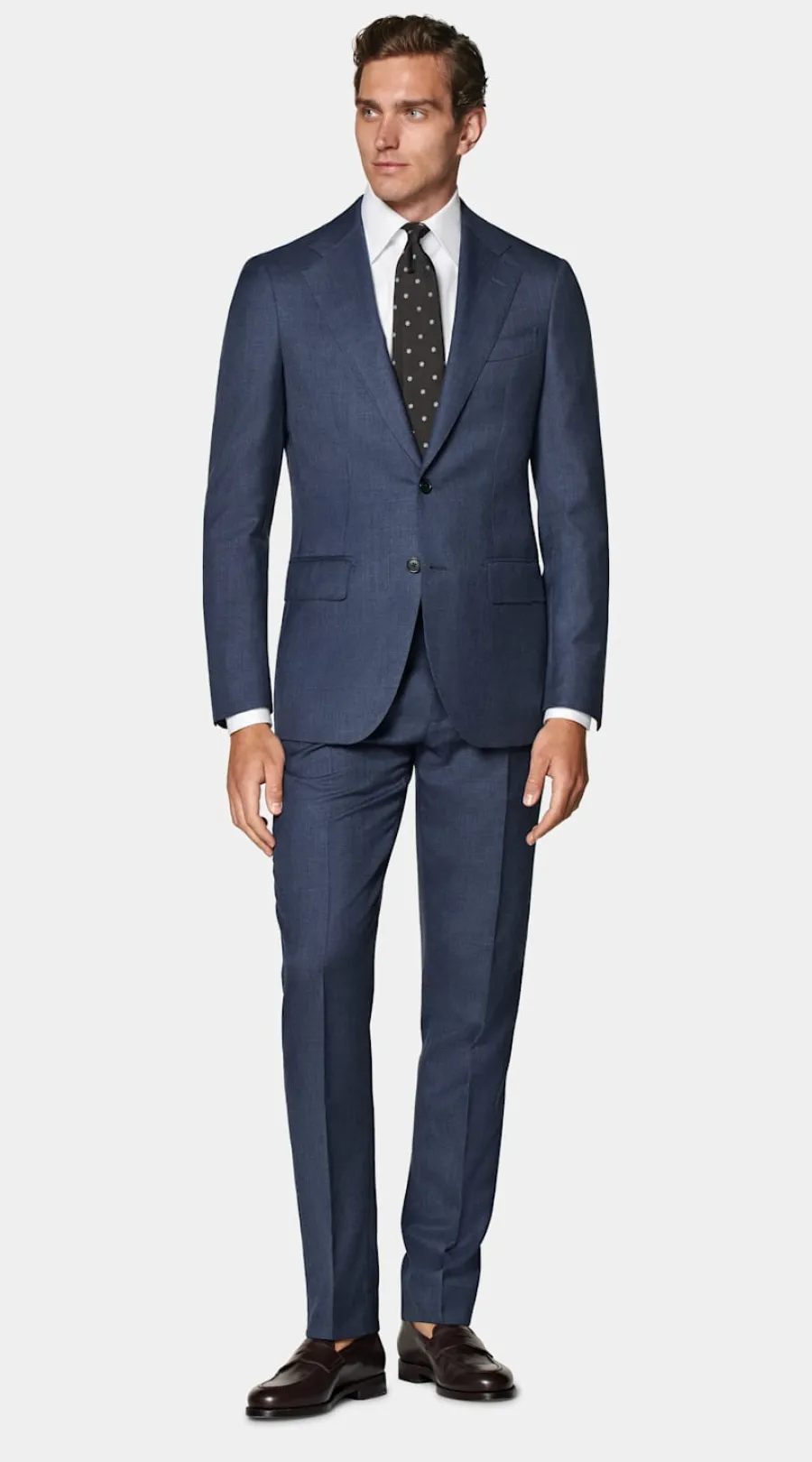 Suitsupply Costume Havana coupe Tailored bleu moyen Best Sale