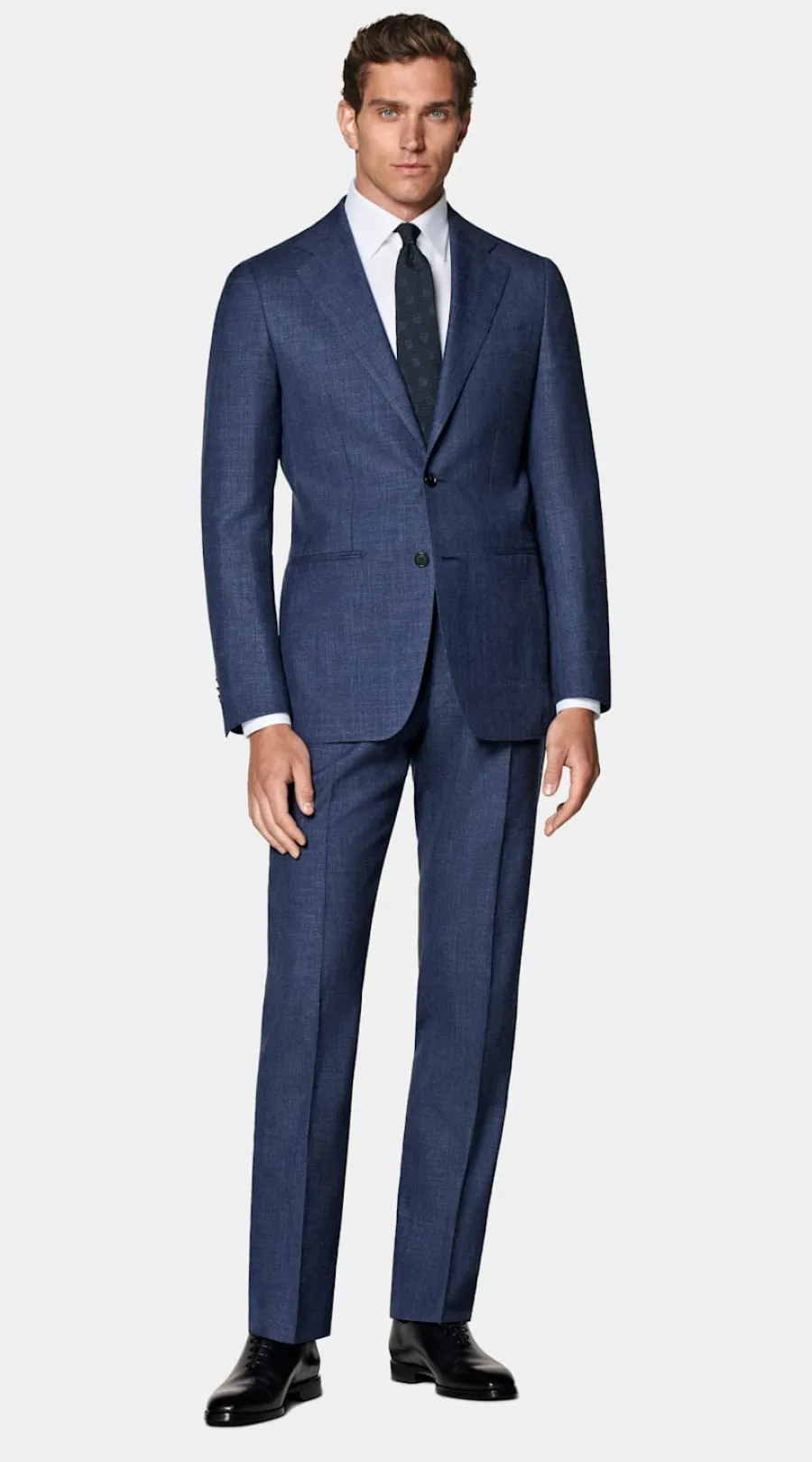 Suitsupply Costume Havana coupe Tailored bleu moyen Mid Blue Flash Sale