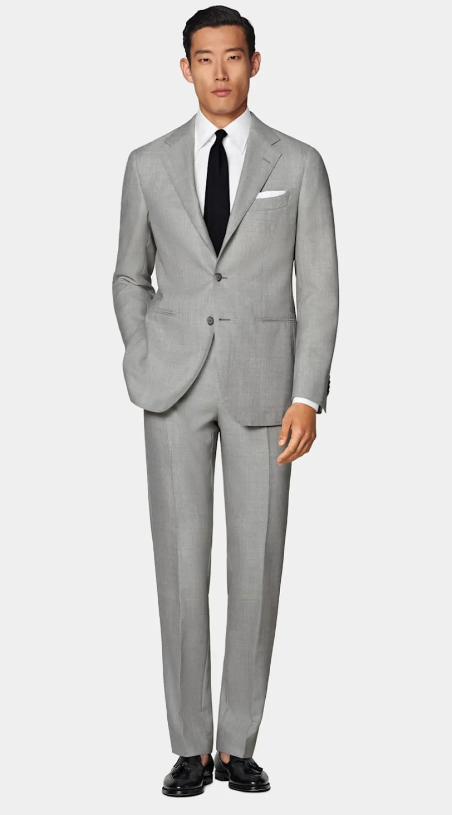 Suitsupply Costume Havana coupe Tailored gris clair Flash Sale