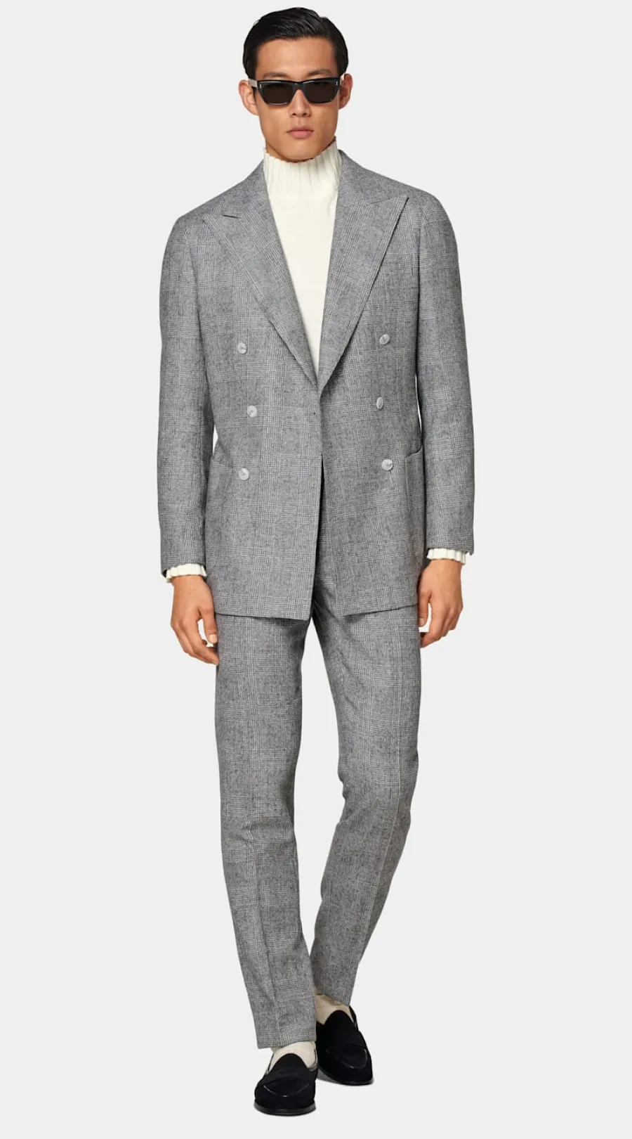 Suitsupply Costume Havana coupe Tailored gris clair à carreaux Online