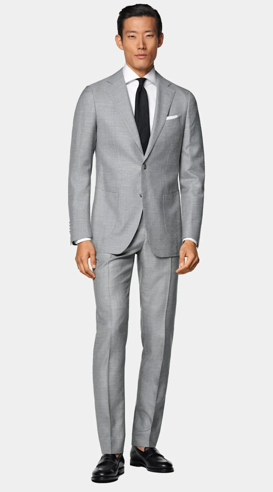 Suitsupply Costume Havana coupe Tailored gris clair pied-de-poule Fashion