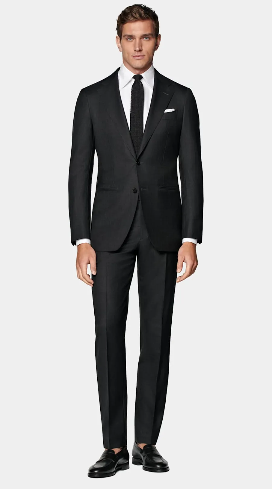 Suitsupply Costume Havana coupe Tailored gris foncé Outlet