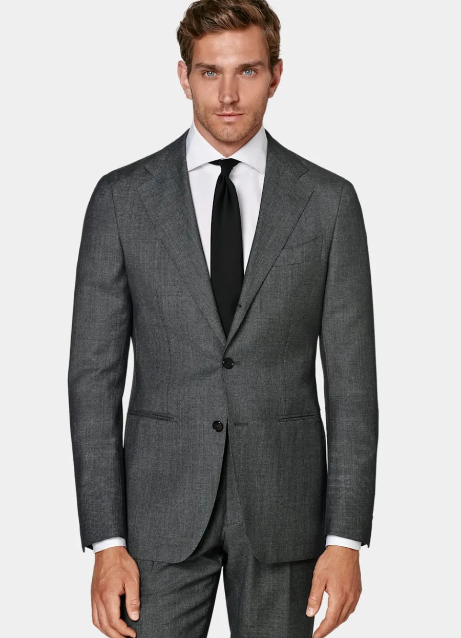 Suitsupply Costume Havana coupe Tailored gris foncé Cheap