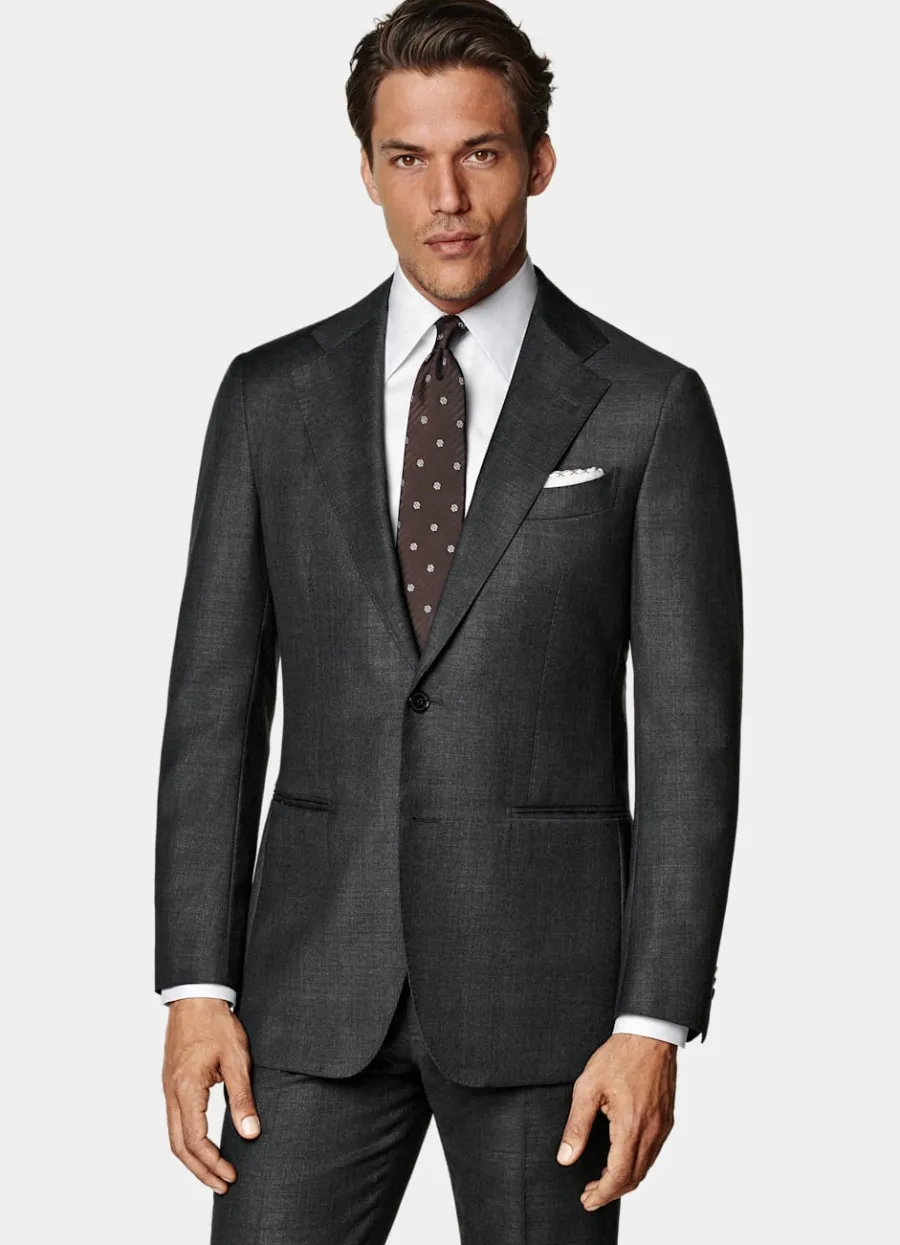 Suitsupply Costume Havana coupe Tailored gris foncé Dark Grey Best Sale