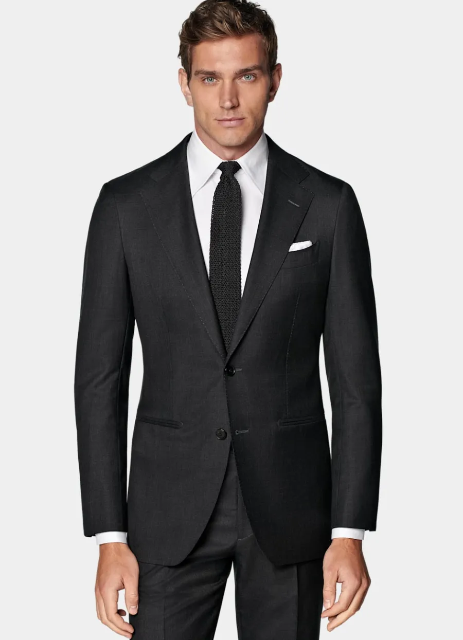 Suitsupply Costume Havana coupe Tailored gris foncé Outlet