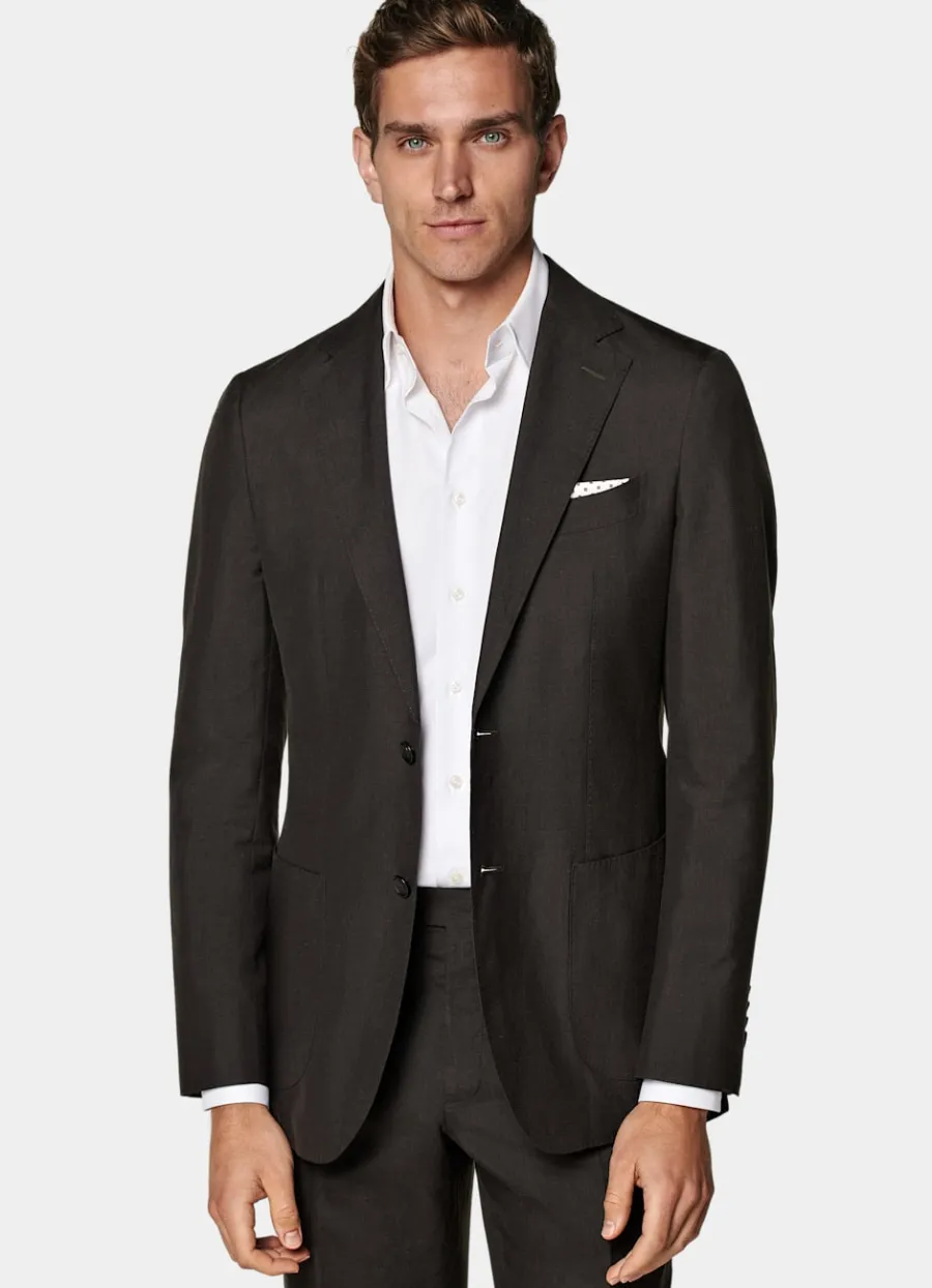 Suitsupply Costume Havana coupe Tailored marron foncé Clearance