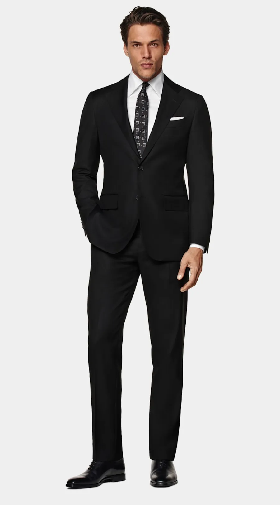 Suitsupply Costume Havana coupe Tailored noir Black Flash Sale