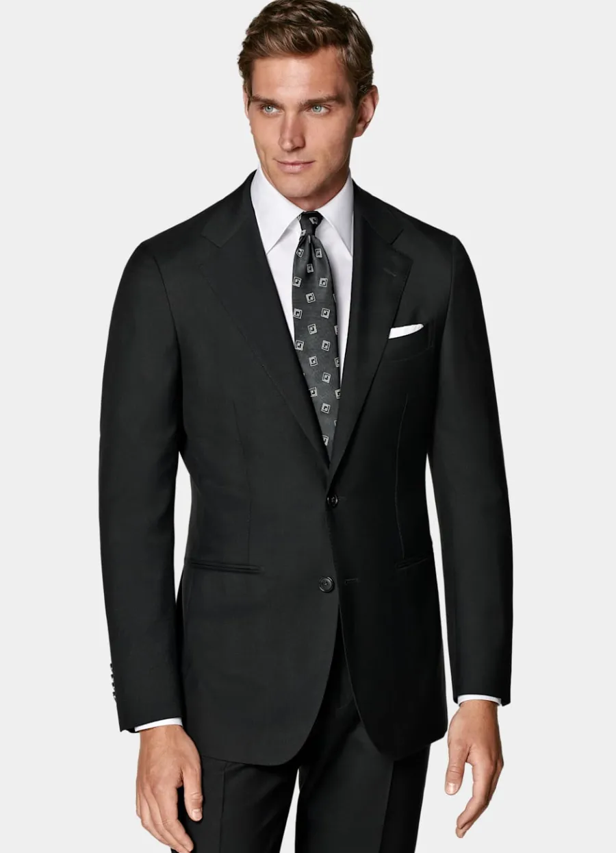 Suitsupply Costume Havana coupe Tailored noir Black Cheap